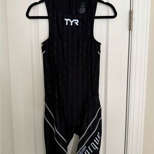 TYR Black Competitive One Piece Swimsuit